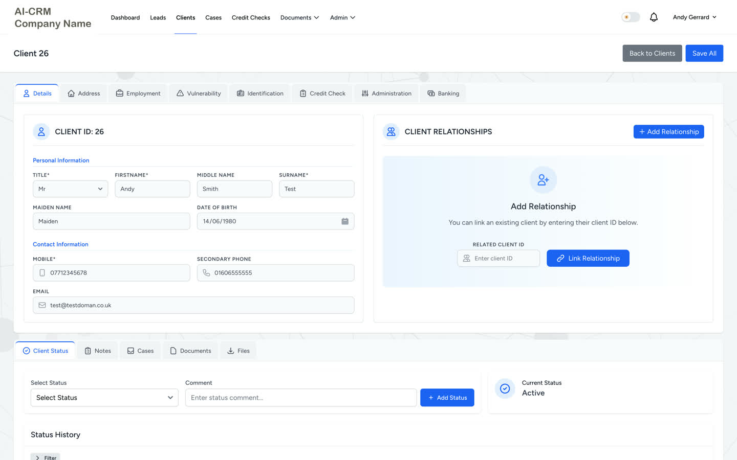 AI-CRM Lead Management System
